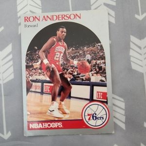 1990 NBA Hoops Ron Anderson Trading Card
